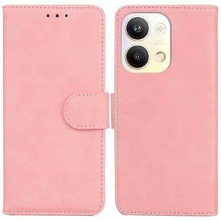 For OPPO Reno9 Pro Skin Feel Pure Color Flip Leather Phone Case(Pink)