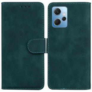 For Xiaomi Redmi Note 12 4G Global Skin Feel Pure Color Flip Leather Phone Case(Green)