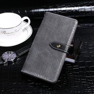 For OPPO Reno A idewei Crocodile Texture Horizontal Flip Leather Case with Holder & Card Slots & Wallet(Grey)