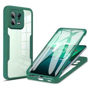 For Xiaomi 13 Acrylic + TPU 360 Degrees Full Coverage Phone Case(Green)