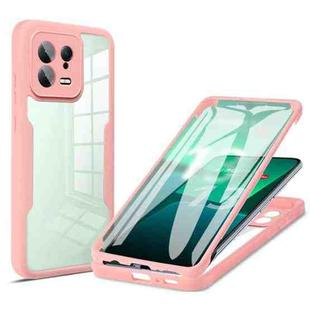 For Xiaomi 13 Acrylic + TPU 360 Degrees Full Coverage Phone Case(Pink)