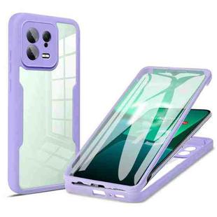 For Xiaomi 13 Acrylic + TPU 360 Degrees Full Coverage Phone Case(Purple)