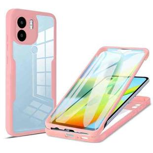 For Xiaomi Redmi A1 Acrylic + TPU 360 Degrees Full Coverage Phone Case(Pink)