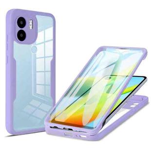 For Xiaomi Redmi A1 Acrylic + TPU 360 Degrees Full Coverage Phone Case(Purple)