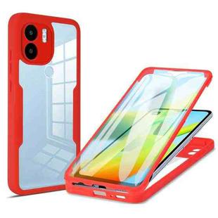 For Xiaomi Redmi A1 Acrylic + TPU 360 Degrees Full Coverage Phone Case(Red)