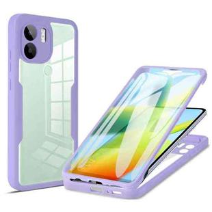 For Xiaomi Redmi A1+ Acrylic + TPU 360 Degrees Full Coverage Phone Case(Purple)
