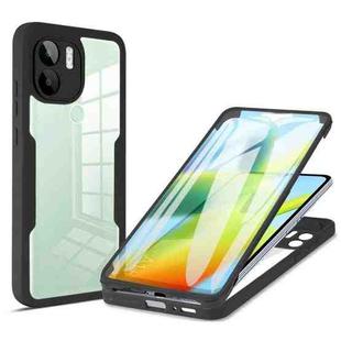 For Xiaomi Redmi A1+ Acrylic + TPU 360 Degrees Full Coverage Phone Case(Black)