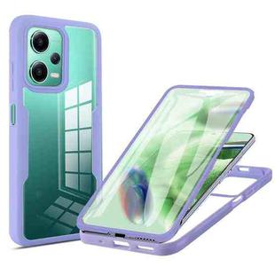 For Xiaomi Redmi Note 12 5G / Poco X5 Acrylic + TPU 360 Degrees Full Coverage Phone Case(Purple)