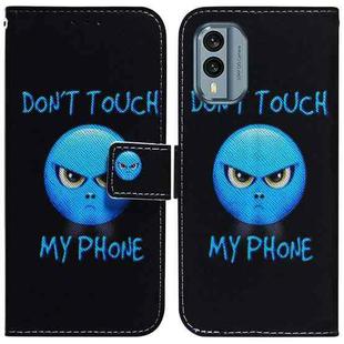 For Nokia X30 Coloured Drawing Flip Leather Phone Case(Anger)