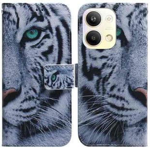 For OPPO Reno9 Pro Coloured Drawing Flip Leather Phone Case(Tiger)