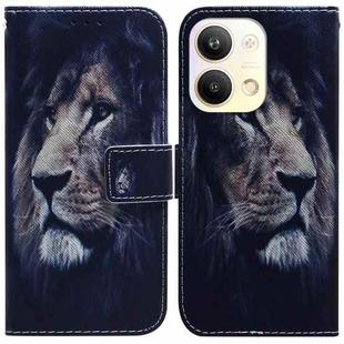 For OPPO Reno9 Pro Coloured Drawing Flip Leather Phone Case(Lion)