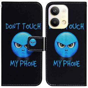 For OPPO Reno9 Pro Coloured Drawing Flip Leather Phone Case(Anger)