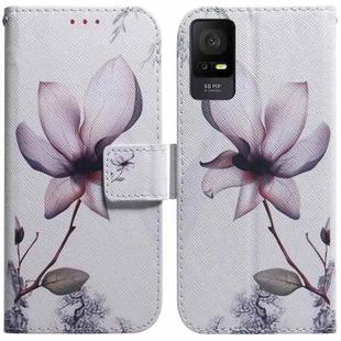 For TCL 408 Coloured Drawing Flip Leather Phone Case(Magnolia)