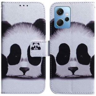 For Xiaomi Redmi Note 12 4G Global Coloured Drawing Flip Leather Phone Case(Panda)