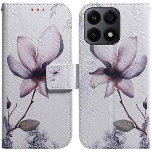 For Honor X8a Coloured Drawing Flip Leather Phone Case(Magnolia)