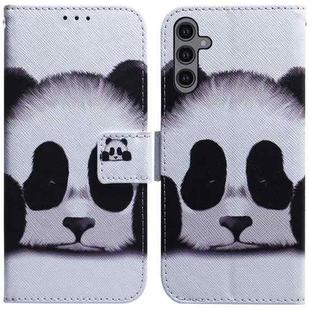For Samsung Galaxy A24 4G Coloured Drawing Flip Leather Phone Case(Panda)