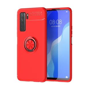 For Huawei Nova 7 SE Lenuo Shockproof TPU Protective Case with Invisible Holder(Red)