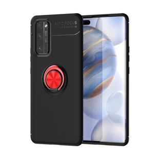 For Huawei Honor 30 Pro Lenuo Shockproof TPU Protective Case with Invisible Holder(Black Red)