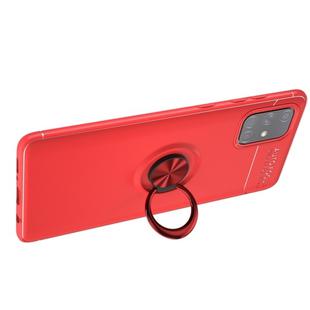 For Galaxy A71 5G Lenuo Shockproof TPU Protective Case with Invisible Holder(Red)