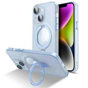 For iPhone 14 MagSafe Magnetic Multifunctional Holder Phone Case(Transparent)