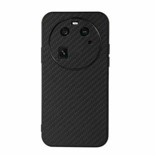 For OPPO Find X6 Carbon Fiber Texture Shockproof Phone Case(Black)