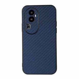 For OPPO Reno10 Pro+ Carbon Fiber Texture Shockproof Phone Case(Blue)