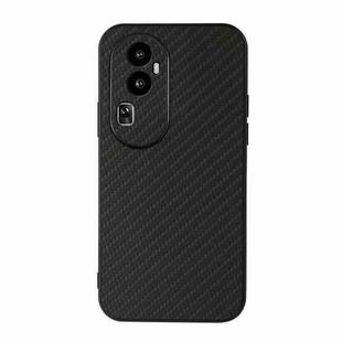 For OPPO Reno10 Pro Carbon Fiber Texture Shockproof Phone Case(Black)
