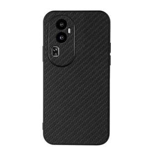 For OPPO Reno10 Carbon Fiber Texture Shockproof Phone Case(Black)