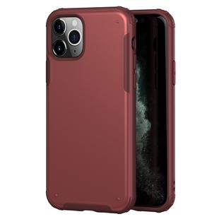 For iPhone 11 Pro Solid Color Four-corner Shockproof TPU + PC Protective Case(Red)