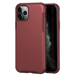 For iPhone 11 Pro Max Solid Color Four-corner Shockproof TPU + PC Protective Case(Red)