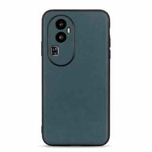 For OPPO Reno10 Lambskin Texture Genuine Leather Phone Case(Green)