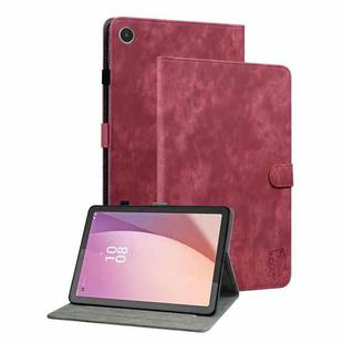 For Lenovo Tab M8 4th Gen TB-300FU Tiger Pattern Flip Leather Tablet Case(Red)