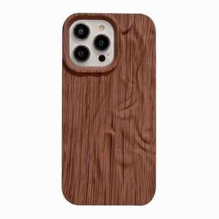 For iPhone 14 Pro Pleated Wood Grain TPU Phone Case(Light Brown)