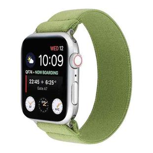 Elastic Nylon Braid Watch Band For Apple Watch Ultra 49mm / Series 8&7 45mm / SE 2&6&SE&5&4 44mm / 3&2&1 42mm(Fruit Green)