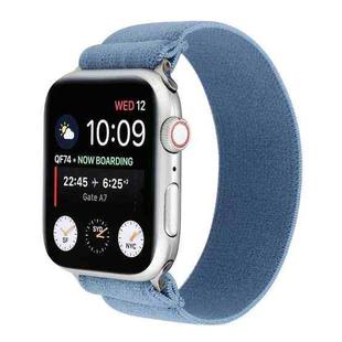 Elastic Nylon Braid Watch Band For Apple Watch Ultra 49mm / Series 8&7 45mm / SE 2&6&SE&5&4 44mm / 3&2&1 42mm(Blue)