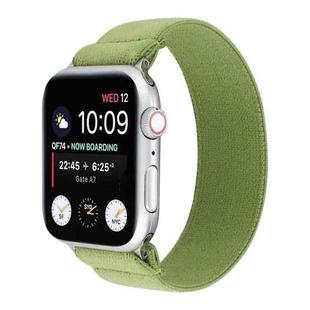 Elastic Nylon Braid Watch Band For Apple Watch Series 8&7 41mm / SE 2&6&SE&5&4 40mm / 3&2&1 38mm(Fruit Green)