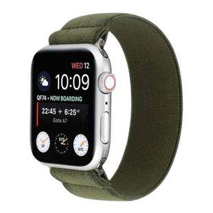 Elastic Nylon Braid Watch Band For Apple Watch Series 8&7 41mm / SE 2&6&SE&5&4 40mm / 3&2&1 38mm(Army Green)