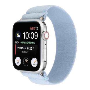 Elastic Nylon Braid Watch Band For Apple Watch Series 8&7 41mm / SE 2&6&SE&5&4 40mm / 3&2&1 38mm(Sky Blue)