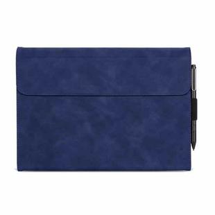 For Microsoft Surface Pro X Sheepskin All-Inclusive Shockproof Protective Case(Blue)