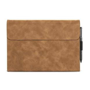 For Microsoft Surface Pro 8 Sheepskin All-Inclusive Shockproof Protective Case(Brown)