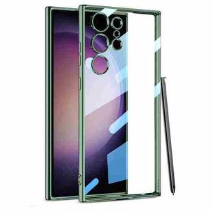 For Samsung Galaxy S23 Ultra 5G GKK Full Coverage TPU Phantom Phone Case with Pen(Green)
