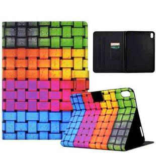 For iPad 10th Gen 10.9 2022 Coloured Drawing Smart Leather Tablet Case(Braided Belt)