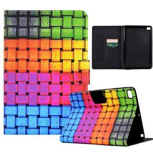 For iPad mini 5/4/3/2/1 Coloured Drawing Smart Leather Tablet Case(Braided Belt)
