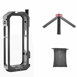 For Insta360 X3 YELANGU LW-ONE X3 Metal Cage Extended Frame Case With T1 Tripod