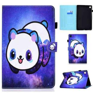 For Huawei MatePad SE Sewing Thread Horizontal Painted Tablet Leather Case(Star Panda)