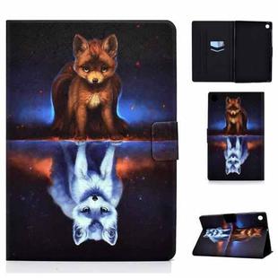 For Huawei MatePad SE Colored Drawing Horizontal Flip Tablet Leather Case(Fox)