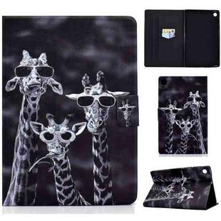 For Huawei MatePad SE Colored Drawing Horizontal Flip Tablet Leather Case(Three Deer)