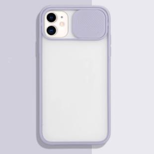 For iPhone 11 Pro Sliding Camera Cover Design TPU Protective Case(Purple)
