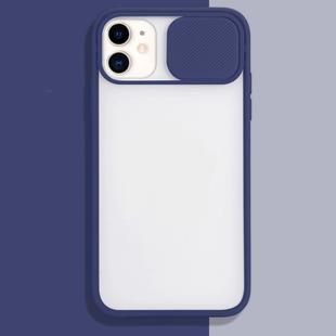 For iPhone 11 Pro Max Sliding Camera Cover Design TPU Protective Case(Sapphire Blue)