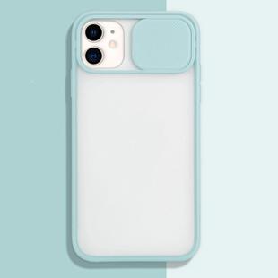 For iPhone 11 Pro Max Sliding Camera Cover Design TPU Protective Case(Sky Blue)